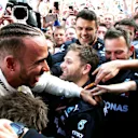 Race winner Lewis Hamilton (GBR) Mercedes-AMG F1 celebrates in parc ferme at Formula One World Championship, Rd5, Spanish Grand Prix, Race, Barcelona, Spain, Sunday 13 May 2018. © Manuel Goria/Sutton Images