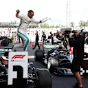 Race winner Lewis Hamilton (GBR) Mercedes-AMG F1 W09 EQ Power+ celebrates in parc ferme at Formula One World Championship, Rd5, Spanish Grand Prix, Race, Barcelona, Spain, Sunday 13 May 2018. © Manuel Goria/Sutton Images