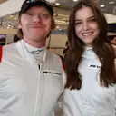 F1 Experiences 2-Seater passengers Rupert Grint (GBR) Actor and Barbara Palvin HUN) Model at Formula One World Championship, Rd5, Spanish Grand Prix, Race, Barcelona, Spain, Sunday 13 May 2018. © Mark Sutton/Sutton Images