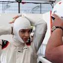 F1 Experiences 2-Seater passenger Barbara Palvin HUN) at Formula One World Championship, Rd5, Spanish Grand Prix, Race, Barcelona, Spain, Sunday 13 May 2018. © Mark Sutton/Sutton Images