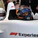 F1 Experiences 2-Seater passenger Rupert Grint (GBR) with Patrick Friesacher (AUT) F1 Experiences 2-Seater driver at Formula One World Championship, Rd5, Spanish Grand Prix, Race, Barcelona, Spain, Sunday 13 May 2018. © Mark Sutton/Sutton Images