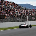 F1 Experiences 2-Seater passenger Rupert Grint (GBR) with Patrick Friesacher (AUT) F1 Experiences 2-Seater driver at Formula One World Championship, Rd5, Spanish Grand Prix, Race, Barcelona, Spain, Sunday 13 May 2018. © Mark Sutton/Sutton Images