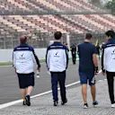 Lance Stroll (CDN) Williams walks the track at Formula One World Championship, Rd5, Spanish Grand Prix, Preparations, Barcelona, Spain, Thursday 10 May 2018. © Mark Sutton/Sutton Images