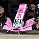 Force India VJM11 nose and front wing at Formula One World Championship, Rd5, Spanish Grand Prix, Preparations, Barcelona, Spain, Thursday 10 May 2018. © Mark Sutton/Sutton Images