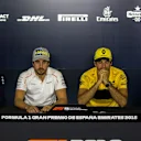 Perez (MEX) Force India, Alonso (ESP) McLaren, Sainz jr (ESP) Renault Sport F1 Team and Hartley (NZL) Scuderia Toro Rosso at F1 World Championship, Rd5, Spanish Grand Prix, Preparations, Barcelona, Spain, Thursday 10 May 2018. © Manuel Goria/Sutton Images