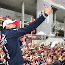 Esteban Ocon (FRA) Force India F1 selfie at Formula One World Championship, Rd5, Spanish Grand Prix, Preparations, Barcelona, Spain, Thursday 10 May 2018. © Jerry Andre/Sutton Images