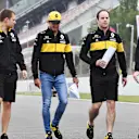 Carlos Sainz jr (ESP) Renault Sport F1 Team walks the track at Formula One World Championship, Rd5, Spanish Grand Prix, Preparations, Barcelona, Spain, Thursday 10 May 2018. © Mark Sutton/Sutton Images