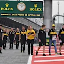 Carlos Sainz jr (ESP) Renault Sport F1 Team walks the track at Formula One World Championship, Rd5, Spanish Grand Prix, Preparations, Barcelona, Spain, Thursday 10 May 2018. © Mark Sutton/Sutton Images