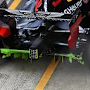 Red Bull Racing RB14 rear diffuser with aero paint at Formula One Testing, Day One, Barcelona, Spain, 26 February 2018. © Mark Sutton/Sutton Images