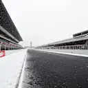 Snow stops testing on day three at Formula One Testing, Day Three, Barcelona, Spain, 28 February 2018. © Jerry Andre/Sutton Images