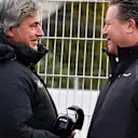 Carlos Sainz (ESP) and Zak Brown (USA) McLaren Executive Director at Formula One Testing, Day Two, Barcelona, Spain, 27 February 2018. © Mark Sutton/Sutton Images