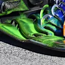 McLaren MCL33 front wing detail with aero paint at Formula One Testing, Day Two, Barcelona, Spain, 7 March 2018. © Mark Sutton/Sutton Images