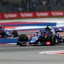 Brendon Hartley, Scuderia Toro Rosso STR13 and Pierre Gasly, Scuderia Toro Rosso STR13 at Formula World Championship, Rd18, United States Grand Prix, Qualifying, Circuit of the Americas, Austin, Texas, USA, Saturday 20 October 2018.