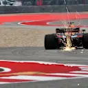 Daniel Ricciardo, Red Bull Racing RB14 sparks at Formula World Championship, Rd18, United States Grand Prix, Qualifying, Circuit of the Americas, Austin, Texas, USA, Saturday 20 October 2018.