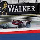 Charles Leclerc, Alfa Romeo Sauber C37 and Marcus Ericsson, Alfa Romeo Sauber C37 clash on lap one at Formula One World Championship, Rd18, United States Grand Prix, Race, Circuit of the Americas, Austin, Texas, USA, Sunday 21 October 2018.