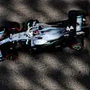 ABU DHABI, UNITED ARAB EMIRATES - NOVEMBER 29: Lewis Hamilton of Great Britain driving the (44) Mercedes AMG Petronas F1 Team Mercedes W10 on track during practice for the F1 Grand Prix of Abu Dhabi at Yas Marina Circuit on November 29, 2019 in Abu Dhabi, United Arab Emirates. (Photo by Mark Thompson/Getty Images)