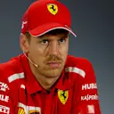 MELBOURNE GRAND PRIX CIRCUIT, AUSTRALIA - MARCH 16: Sebastian Vettel, Ferrari in Press Conference during the Australian GP at Melbourne Grand Prix Circuit on March 16, 2019 in Melbourne Grand Prix Circuit, Australia. (Photo by Zak Mauger / LAT Images)