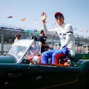 MELBOURNE GRAND PRIX CIRCUIT, AUSTRALIA - MARCH 17: Alexander Albon, Toro Rosso STR14, in the drivers parade during the Australian GP at Melbourne Grand Prix Circuit on March 17, 2019 in Melbourne Grand Prix Circuit, Australia. (Photo by Andy Hone / LAT Images)
