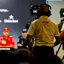 MELBOURNE GRAND PRIX CIRCUIT, AUSTRALIA - MARCH 14: Camera operators during Press Conference during the Australian GP at Melbourne Grand Prix Circuit on March 14, 2019 in Melbourne Grand Prix Circuit, Australia. (Photo by Zak Mauger / LAT Images)
