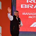 MELBOURNE GRAND PRIX CIRCUIT, AUSTRALIA - MARCH 13: Mario Isola, Racing Manager, Pirelli Motorsport, and Ross Brawn, Managing Director of Motorsports, FOM at the Federation Square event during the Australian GP at Melbourne Grand Prix Circuit on March 13, 2019 in Melbourne Grand Prix Circuit, Australia. (Photo by Mark Sutton / Sutton Images)