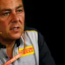RED BULL RING, AUSTRIA - JUNE 28: Mario Isola, Racing Manager, Pirelli Motorsport, in the team principals Press Conference during the Austrian GP at Red Bull Ring on June 28, 2019 in Red Bull Ring, Austria. (Photo by Andy Hone / LAT Images)