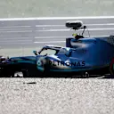 RED BULL RING, AUSTRIA - JUNE 28: Crash of Valtteri Bottas, Mercedes AMG W10 during the Austrian GP at Red Bull Ring on June 28, 2019 in Red Bull Ring, Austria. (Photo by Glenn Dunbar / LAT Images)