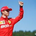 RED BULL RING, AUSTRIA - JUNE 29: Pole man Charles Leclerc, Ferrari, celebrates during the Austrian GP at Red Bull Ring on June 29, 2019 in Red Bull Ring, Austria. (Photo by Andy Hone / LAT Images)