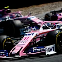 RED BULL RING, AUSTRIA - JUNE 30: Sergio Perez, Racing Point RP19, leads Nico Hulkenberg, Renault R.S. 19, and Lance Stroll, Racing Point RP19 during the Austrian GP at Red Bull Ring on June 30, 2019 in Red Bull Ring, Austria. (Photo by Andy Hone / LAT Images)