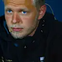 BAKU CITY CIRCUIT, AZERBAIJAN - APRIL 25: Kevin Magnussen, Haas F1 in Press Conference during the Azerbaijan GP at Baku City Circuit on April 25, 2019 in Baku City Circuit, Azerbaijan. (Photo by Andy Hone / LAT Images)