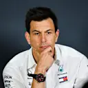 BAKU CITY CIRCUIT, AZERBAIJAN - APRIL 26: Toto Wolff, Executive Director (Business), Mercedes AMG In the Press Conference during the Azerbaijan GP at Baku City Circuit on April 26, 2019 in Baku City Circuit, Azerbaijan. (Photo by Simon Galloway / Sutton Images)