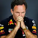 BAKU CITY CIRCUIT, AZERBAIJAN - APRIL 26: Christian Horner, Team Principal, Red Bull Racing In the Press Conference during the Azerbaijan GP at Baku City Circuit on April 26, 2019 in Baku City Circuit, Azerbaijan. (Photo by Simon Galloway / Sutton Images)