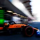 BAKU CITY CIRCUIT, AZERBAIJAN - APRIL 26: Lando Norris, McLaren MCL34, leaves the garage during the Azerbaijan GP at Baku City Circuit on April 26, 2019 in Baku City Circuit, Azerbaijan. (Photo by Zak Mauger / LAT Images)