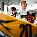 BAHRAIN INTERNATIONAL CIRCUIT, BAHRAIN - MARCH 29: Kevin Magnussen, Haas F1 during the Bahrain GP at Bahrain International Circuit on March 29, 2019 in Bahrain International Circuit, Bahrain. (Photo by Andy Hone / LAT Images)