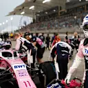BAHRAIN INTERNATIONAL CIRCUIT, BAHRAIN - MARCH 31: Sergio Perez, Racing Point, on the grid during the Bahrain GP at Bahrain International Circuit on March 31, 2019 in Bahrain International Circuit, Bahrain. (Photo by Glenn Dunbar / LAT Images)