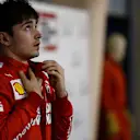 BAHRAIN INTERNATIONAL CIRCUIT, BAHRAIN - MARCH 31: Charles Leclerc, Ferrari, 3rd position, in Parc Ferme during the Bahrain GP at Bahrain International Circuit on March 31, 2019 in Bahrain International Circuit, Bahrain. (Photo by Andy Hone / LAT Images)