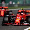 SPA-FRANCORCHAMPS, BELGIUM - AUGUST 31: Charles Leclerc, Ferrari SF90, leads Sebastian Vettel, Ferrari SF90 during the Belgian GP at Spa-Francorchamps on August 31, 2019 in Spa-Francorchamps, Belgium. (Photo by Simon Galloway / Sutton Images)
