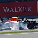 SPA-FRANCORCHAMPS, BELGIUM - AUGUST 30: Max Verstappen, Red Bull Racing RB15, locks-up at the Bus Stop during the Belgian GP at Spa-Francorchamps on August 30, 2019 in Spa-Francorchamps, Belgium. (Photo by Jerry Andre / LAT Images)