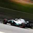SAO PAULO, BRAZIL - NOVEMBER 15: Lewis Hamilton of Great Britain driving the (44) Mercedes AMG Petronas F1 Team Mercedes W10 kicks up dust as he runs wide during practice for the F1 Grand Prix of Brazil at Autodromo Jose Carlos Pace on November 15, 2019 in Sao Paulo, Brazil. (Photo by Dan Istitene/Getty Images)