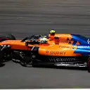 SAO PAULO, BRAZIL - NOVEMBER 16: Lando Norris of Great Britain driving the (4) McLaren F1 Team MCL34 Renault on track during final practice for the F1 Grand Prix of Brazil at Autodromo Jose Carlos Pace on November 16, 2019 in Sao Paulo, Brazil. (Photo by Dan Istitene/Getty Images)