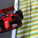 SAO PAULO, BRAZIL - NOVEMBER 16: Sebastian Vettel of Germany driving the (5) Scuderia Ferrari SF90 on track during qualifying for the F1 Grand Prix of Brazil at Autodromo Jose Carlos Pace on November 16, 2019 in Sao Paulo, Brazil. (Photo by Dan Istitene/Getty Images)