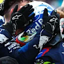 SAO PAULO, BRAZIL - NOVEMBER 17: Second placed Pierre Gasly of France and Scuderia Toro Rosso celebrates in parc ferme during the F1 Grand Prix of Brazil at Autodromo Jose Carlos Pace on November 17, 2019 in Sao Paulo, Brazil. (Photo by Dan Istitene/Getty Images)