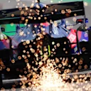 SAO PAULO, BRAZIL - NOVEMBER 17: Sparks fly behind Pierre Gasly of France driving the (10) Scuderia Toro Rosso STR14 Honda on track during the F1 Grand Prix of Brazil at Autodromo Jose Carlos Pace on November 17, 2019 in Sao Paulo, Brazil. (Photo by Dan Istitene/Getty Images)