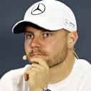SAO PAULO, BRAZIL - NOVEMBER 14: Valtteri Bottas of Finland and Mercedes GP looks on in the Drivers Press Conference during previews ahead of the F1 Grand Prix of Brazil at Autodromo Jose Carlos Pace on November 14, 2019 in Sao Paulo, Brazil. (Photo by Robert Cianflone/Getty Images)