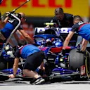 CIRCUIT GILLES-VILLENEUVE, CANADA - JUNE 07: Alexander Albon, Toro Rosso STR14, in the pits during practice during the Canadian GP at Circuit Gilles-Villeneuve on June 07, 2019 in Circuit Gilles-Villeneuve, Canada. (Photo by Joe Portlock / LAT Images)