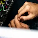 CIRCUIT GILLES-VILLENEUVE, CANADA - JUNE 08: The hands of Sergio Perez, Racing Point during the Canadian GP at Circuit Gilles-Villeneuve on June 08, 2019 in Circuit Gilles-Villeneuve, Canada. (Photo by Glenn Dunbar / LAT Images)