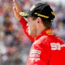 CIRCUIT GILLES-VILLENEUVE, CANADA - JUNE 09: Sebastian Vettel, Ferrari, 2nd position, o the podium during the Canadian GP at Circuit Gilles-Villeneuve on June 09, 2019 in Circuit Gilles-Villeneuve, Canada. (Photo by Steven Tee / LAT Images)