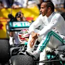 CIRCUIT GILLES-VILLENEUVE, CANADA - JUNE 09: Lewis Hamilton, Mercedes AMG F1, 1st position, i Parc Ferme during the Canadian GP at Circuit Gilles-Villeneuve on June 09, 2019 in Circuit Gilles-Villeneuve, Canada. (Photo by Glenn Dunbar / LAT Images)