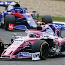 SHANGHAI INTERNATIONAL CIRCUIT, CHINA - APRIL 14: Lance Stroll, Racing Point RP19, leads Alexander Albon, Toro Rosso STR14 during the Chinese GP at Shanghai International Circuit on April 14, 2019 in Shanghai International Circuit, China. (Photo by Andy Hone / LAT Images)