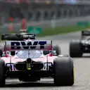 SHANGHAI INTERNATIONAL CIRCUIT, CHINA - APRIL 14: Sergio Perez, Racing Point RP19, takes his grid position during the Chinese GP at Shanghai International Circuit on April 14, 2019 in Shanghai International Circuit, China. (Photo by Steven Tee / LAT Images)