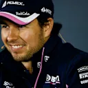 SHANGHAI INTERNATIONAL CIRCUIT, CHINA - APRIL 11: Sergio Perez, Racing Point in Press Conference during the Chinese GP at Shanghai International Circuit on April 11, 2019 in Shanghai International Circuit, China. (Photo by Andy Hone / LAT Images)